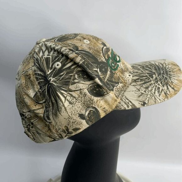 CED Cap Hat Adult Adjustable‎ Beige 100%Cotton Gam Guard Tree Cactus Nice - Picture 2 of 7